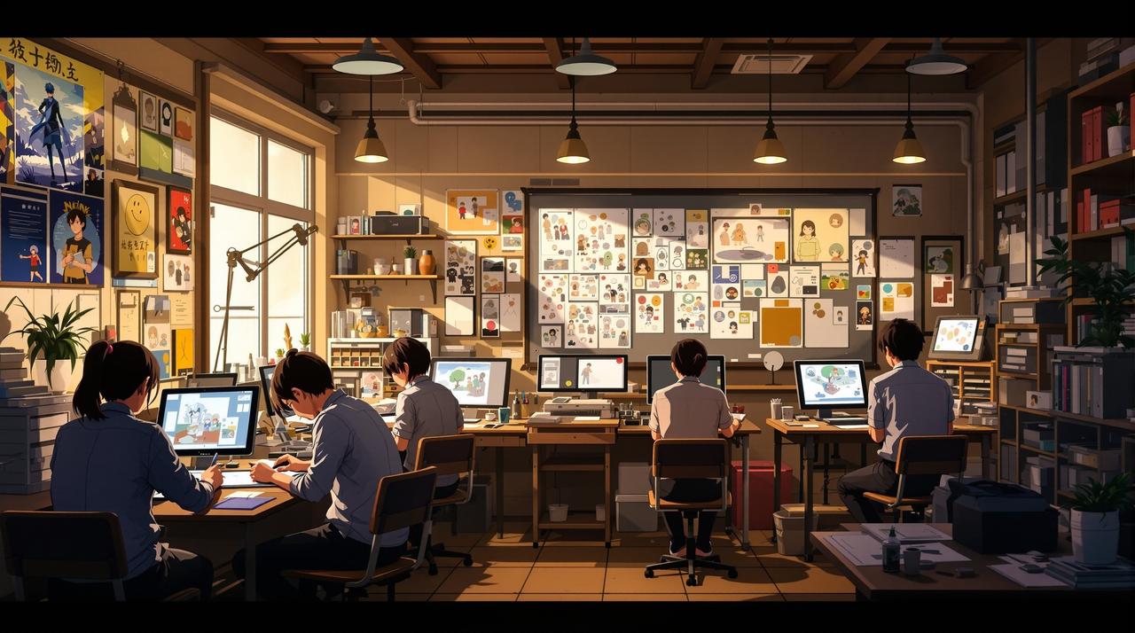 女神漫画网 - 动画制作幕后：一部番剧从分镜到成片的星辰之旅